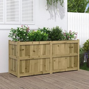 vidaXL Jardinieră de grădină, 150x50x70 cm, lemn de pin impregnat