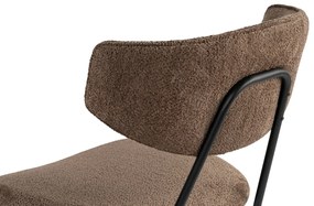 Set de scaune de sufragerie Nancy Brown și Black,2 buc.
