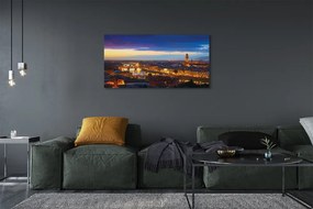 Tablouri canvas panorama Italia Noaptea de poduri