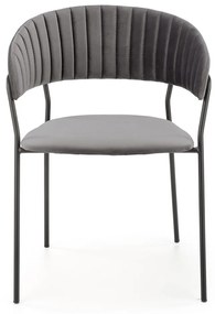 Scaun K426 Velvet Gri – l57 x A54 x H79 cm