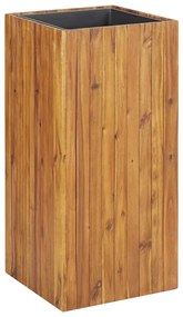 vidaXL Strat inălțat de grădină, 43,5x43,5x90 cm, lemn masiv de acacia