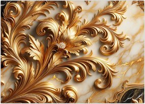 Tablou - Marmură cu auriu (70x50 cm)