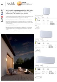 Redo 90325 - Corp de iluminat exterior LED KODIAK, 8W, 230V, 4000K, 20 cm, IP65, alb