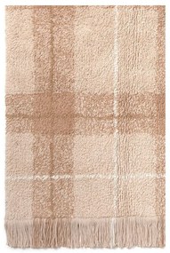 Covor roz deschis lavabil, țesut manual din bumbac 140x190 cm Tartan Rose – Lorena Canals