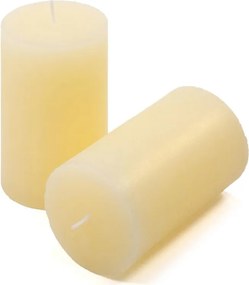 Set de lumânări rustice, 11,5 cm, Ø 6,8 cm, crem, 6 buc
