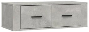 vidaXL Dulap TV suspendat, gri beton, 80x36x25 cm, lemn compozit