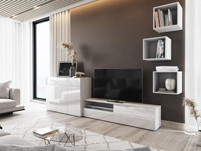 Mobilier living Berny 55 (alb + Alb lucios). 1087172