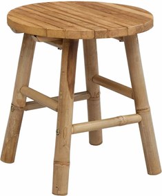 vidaXL Scaun de grădină natural Ø 38 x 42 cm Bambus