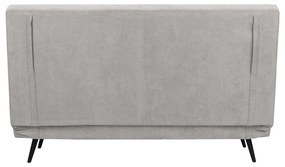 Canapea gri deschis extensibilă 87 cm Mallory – Støraa