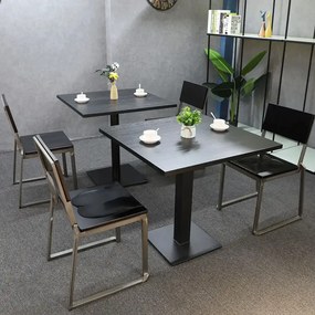 Picioare metalice din ,pentru masa 80x80 cm,negru