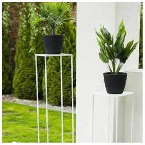 Suport pentru flori 100x24 cm, alb