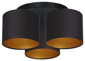 Lustră aplicată ARDEN 3xE27/60W/230V negru/auriu