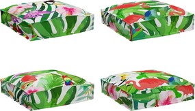 vidaXL Pernă Floral 4 pcs Multicolour 40 x 40 x 8 cm Material Oxford