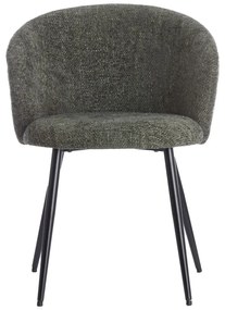 Set de scaune de sufragerie kaki 2 buc. din metal Radaja – Light &amp; Living