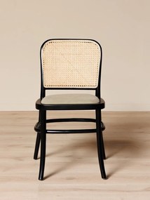 Scaun dining, din bumbac si rattan, Cleopatra