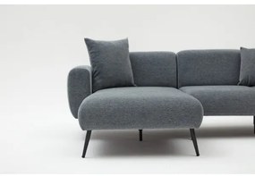 Colțar în L PISA, gri, cu șezut pe partea stângă