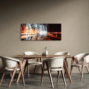 Tablou cu valuri de lumini (120x50 cm)