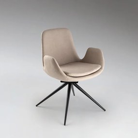 Scaun pivotant dining design elegant Zuna bej