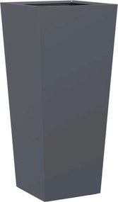 vidaXL Jardinieră de grădină, antracit, 35x35x75 cm, oțel