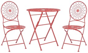 Set mobilier balcon Shealee (roșu). 1075824