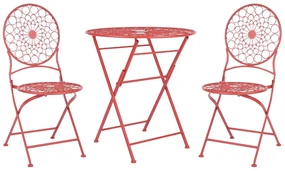 Set mobilier balcon Shealee (roșu). 1075824