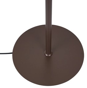 Lampă de podea de design bronz cu sticlă bronzată cu 5 lumini - Atena