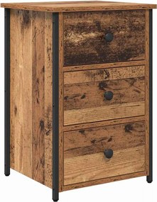 vidaXL Dulap de noapte Maro 40 x 36 x 60 cm Lemn recuperat masiv