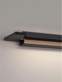 Aplica de perete LED baie IP44 LIVO neagra