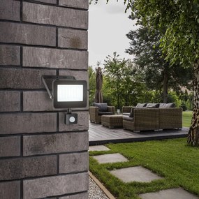 Proiector cu reflector LED de exterior cu senzor de miscare IP44 Flood 30W