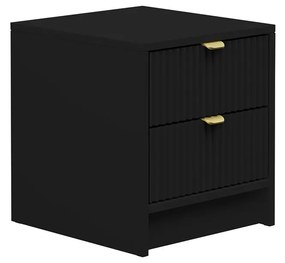 Noptieră Rozoma 2SZ (Negru molet + auriu) . 1104522
