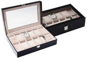 Cutie de ceasuri JK Box SP-938/A25 negru