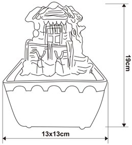 Fântână decorativă LED Globo 93031 LED-RGB/0,13W/230V