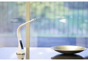 Lampă LED de masă dimabilă cu afișaj PELLE LED/7W/230V alb Brilagi
