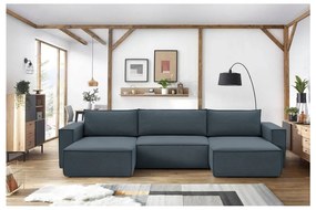 Colțar albastru închis (în formă de "U") Nihad – Bobochic Paris