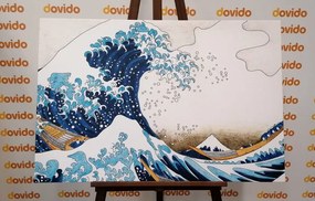 Tablou reproducere Marea vală de la Kanagawa - Katsushika Hokusai