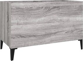 vidaXL Dulap pentru discuri gri sonoma 74,5x38x48 cm lemn prelucrat