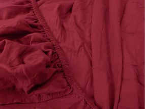 Cearsaf Jersey EXCLUSIVE cu elastic 180 x 200 cm visiniu Gramaj (densitatea fibrelor): Lux (190 g/m2)