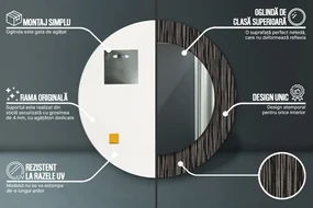 Decoratiuni perete cu oglinda Rezumat metalic