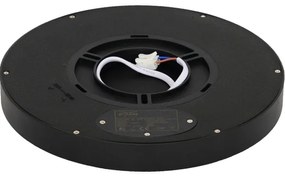 Plafonieră LED Fulgur 41811 NOMY LED/18W/230V d. 23 cm negru