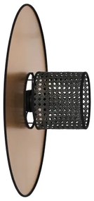 Aplică TOKYO Duolla RATTAN 1xE27/15W/230V d. 50 cm auriu/negru