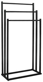 Suport pentru prosoape, negru, POLDO