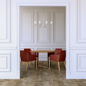 Candelabru pe lanț MALBO 8xE14/10W/230V alb/auriu/patină