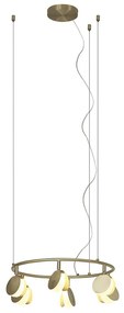 Lustra LED suspendata design modern SHELL 30W aurie