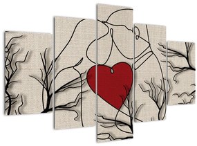 Tablou - Pereche îndrăgostită (150x105 cm)