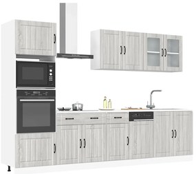 vidaXL Set de dulapuri de bucătărie 7 piese „Kalmar” lemn Sonoma gri