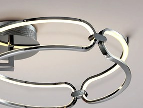 Lustra LED aplicata design ultra-modern 47cm Colette. crom