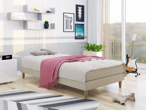 Pat de o persoană 90 cm Mac 1 (Bej) (cu saltea). 1069999
