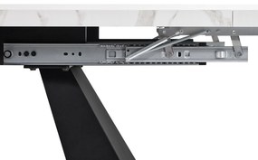 Masă de luat extensibilă, Alb+Negru | Aosom Romania