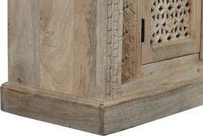 Dulap din lemn de mango sculptat manual, " Beynur "