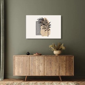 Tablou - Abstracție cu frunze tropicale N⁰3 (90x60 cm)